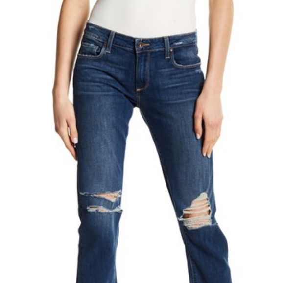 PAIGEBrigitte Distressed Boyfriend Jeans - Picture 4 of 4